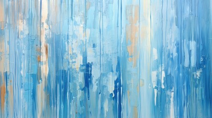 Abstract oil painting on canvas. Paint spots. Paint strokes shades of blue colors created with Generative AI technology.