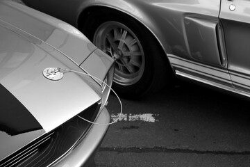Amerikanisches Achtzylinder Coupé, Sportwagen und Muscle Car der späten Sechzigerjahre beim...
