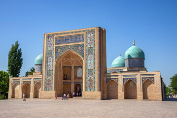 The ancient madrasah of Barak Khan on a sunny day. Tashkent, Uzbekistan