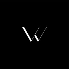 VW or WV logo - obrazy, fototapety, plakaty