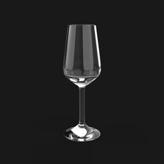 3d render glass image, drink, wine