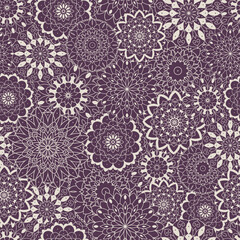 Seamless mandala pattern. Islam, Arabic, Indian, ottoman, turkish motifs. Oriental endless background for wallpaper, wrapping paper, textile