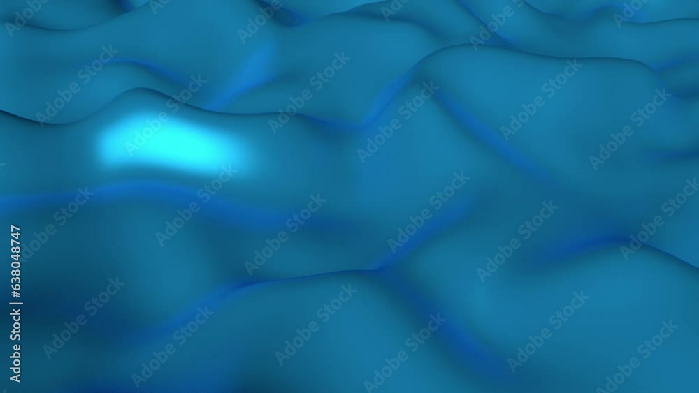 Poster loop video footage in the form of blue waves for the intro. rendering animation.
