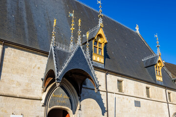 Hospices de Beaune or Hotel-Dieu de Beaune, Beaune, Burgundy, France