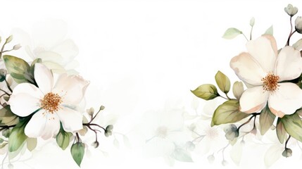 A painting of flowers on a white background