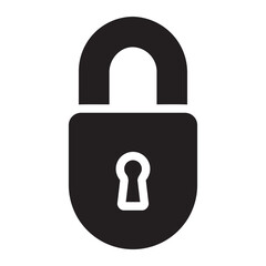 lock glyph icon