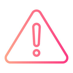 warning gradient icon
