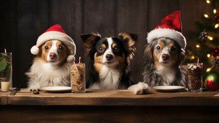 Dogs on Christmas