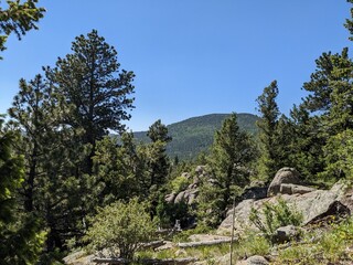 Obraz premium Hiking at Kruger Rock Trailhead