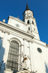Vienna Old Town Church With Sculptures