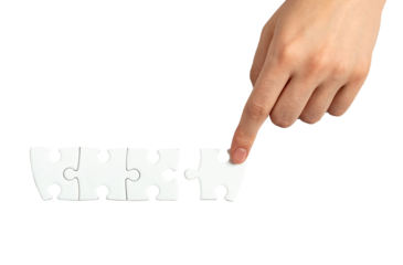 The final touch. Placing the missing puzzle piece.