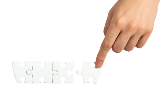 The final touch. Placing the missing puzzle piece.