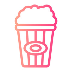 popcorn gradient icon