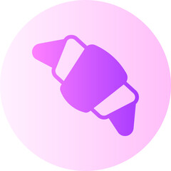croissant gradient icon