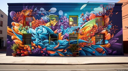 World of Street Art, where vibrant and captivating murals decorate the city walls, serving as a...