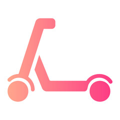 scooter gradient icon