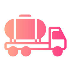 tank truck gradient icon