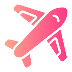 airplane gradient icon