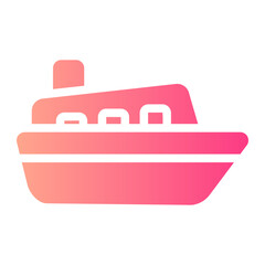 yacht gradient icon