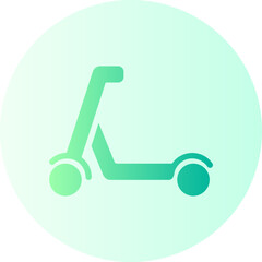 scooter gradient icon