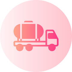 tank truck gradient icon