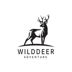 deer logo vector white background