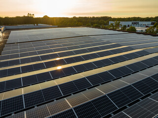 solar panels on warehouse roof - 638074547