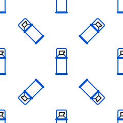 Line Shaving gel foam icon isolated seamless pattern on white background. Shaving cream. Colorful outline concept. Vector