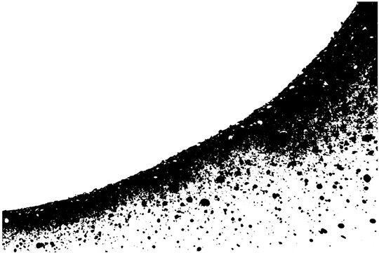 Gritty gravel texture. Gradient halftone  overlay backdrop. Monochrome abstract splattered design vector background.