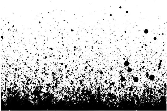 Gritty gravel texture. Gradient halftone  overlay backdrop. Monochrome abstract splattered design vector background.