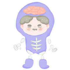 Halloween  skeleton boy 