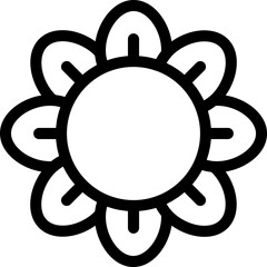Obraz premium Flower vector icon