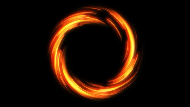 A luminous spiral tunnel illuminated by radiant light. An enchanting circle of energetic vibrations comes to life, creating a captivating abstract swirl that seems to form a ring of pulsating energy