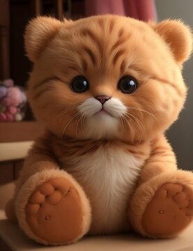 little cute tedy bear in the garden wallpaper and background