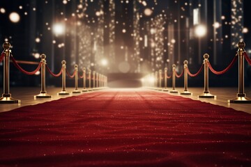 The red carpet under the lights