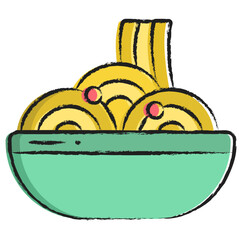 Hand drawn Spaghitte icon