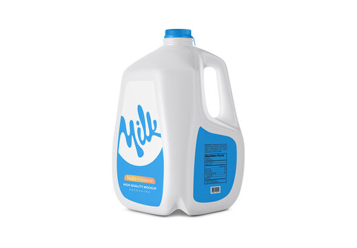Plastic Milk Jug Mockup