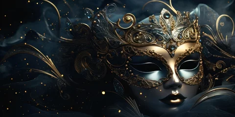 Foto op Plexiglas Carnival mask background © olegganko