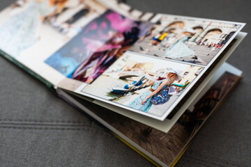 Two of the photo album is decorated in a beautiful photobook. Presented on a white background.