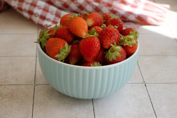 Fresh strawberries on old backgroundrustic, nature, template, rural, summer background, farming, design, copy space, many, old, ecological, ingredient, group, cooking, pick, agriculture, plantation, t