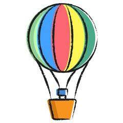 Obraz premium Hand drawn Air Balloon icon