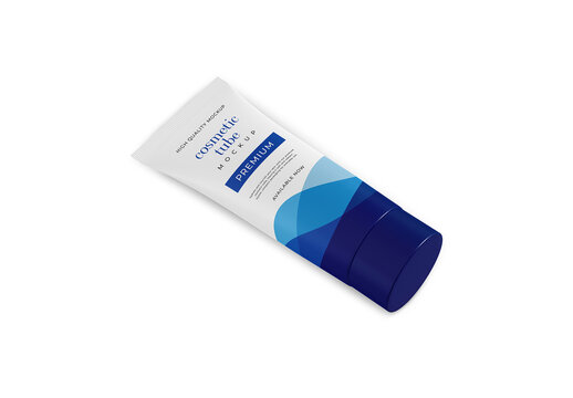 100ml Cosmetic Tube Mockup