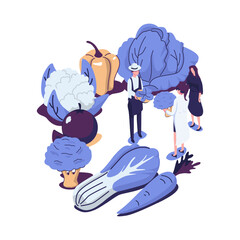 viber flat style isometric vector illustration design