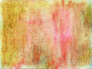 Yellow red abstract hand painted background