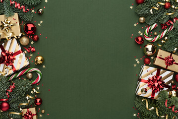 Christmas Background with Border