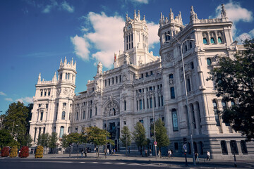 Fototapeta na wymiar Palacio Cibeles in Madrid in Spanien