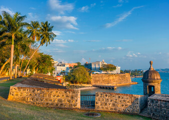 Old San Juan,La Fortaleza . San Juan,.Puerto Rico,USA,Caribbean - obrazy, fototapety, plakaty