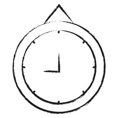 Hand drawn Wall clock icon