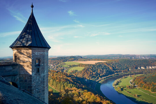 Hungerturm auf der Festung K&ouml;nigstein in der S&auml;chsischen Schweiz