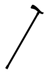 杖のシルエット